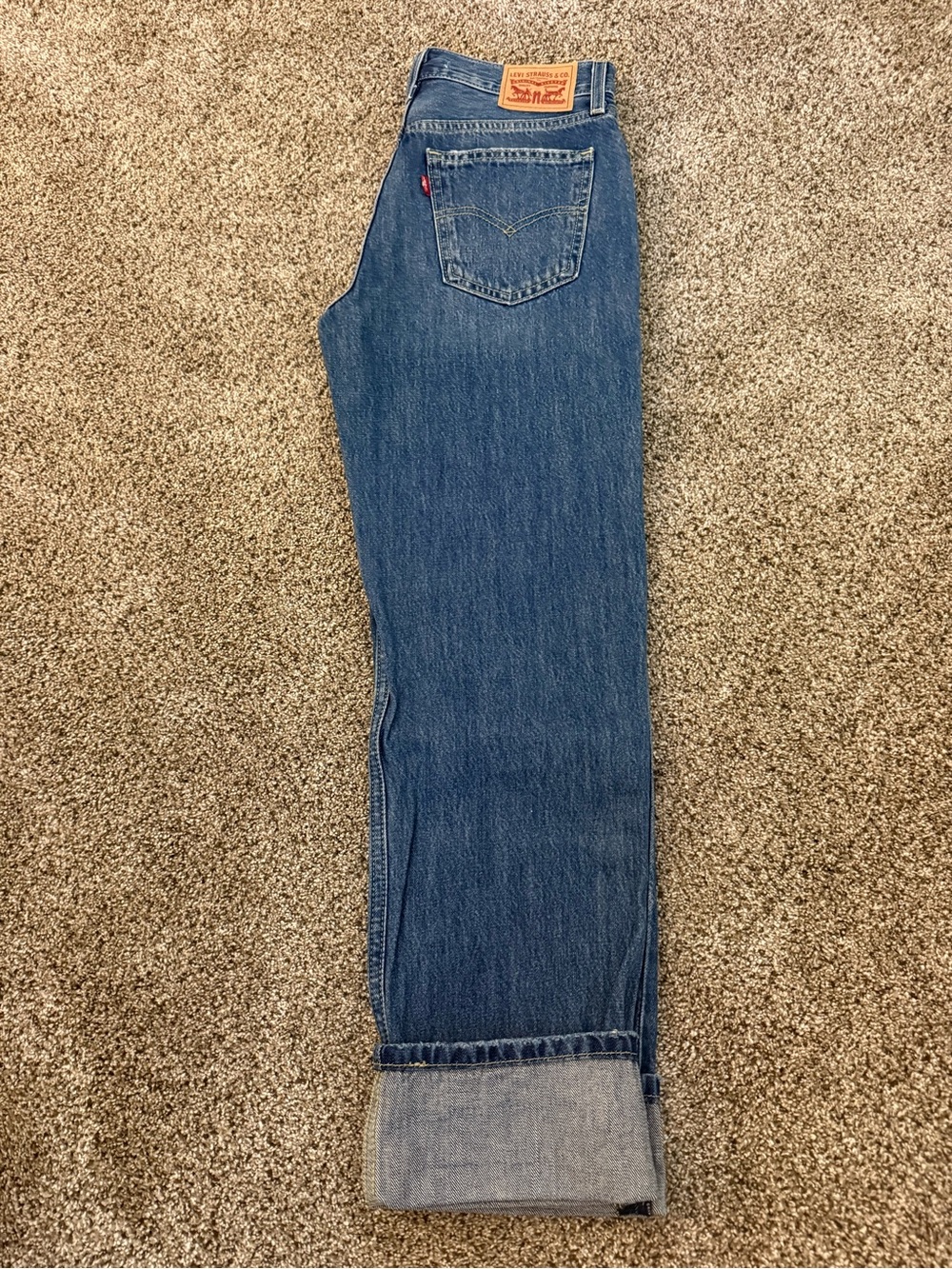 Levi's Women's Blue Low-Pro Straight-Leg Jeans size 25